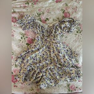 Altar’d State purple and yellow floral romper 🌼🪻